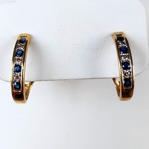 *NEW blue sapphire earrings
